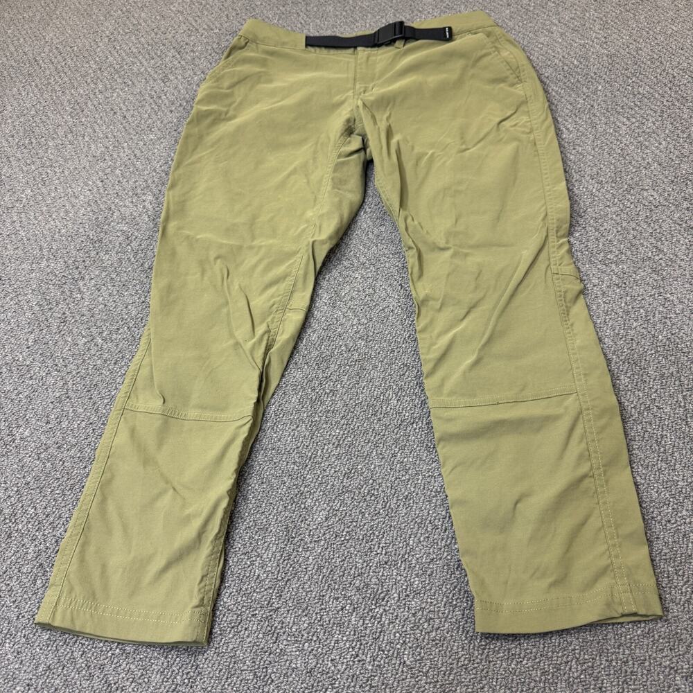 Burton Pants Womens Size 28 Green Belted Pants Outdoor Hiking SnowBoarding